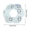 thumbnail image 4 of Baberos para bebé, babero absorbente de algodón suave con rotación de 360 °, babero para el cuello resistente al olor para niños y niñas, 4 of 9