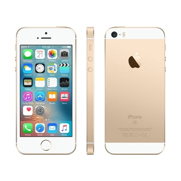 Refurbished Apple IPhone SE 128GB Factory GSM Unlocked T Mobile AT T Smartphone Gold Walmart 