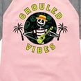 thumbnail image 3 of Nightmare Before Christmas - Ghouled Vibes - Summertime - Toddler And Youth Girls Raglan Graphic T-Shirt, 3 of 4