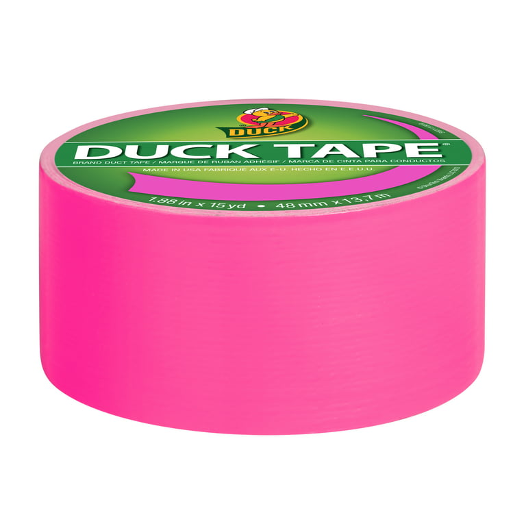 Duck Brand Color Duct Tape, 1.88 X 15 Yard, Pink Neon 