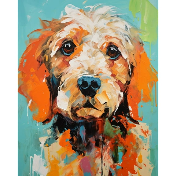 Paint by Numbers for Adults Kids Beginner Golden Retriever in the Warm Sun DIY Acrylic Painting by Numbers Kits with Brushes Acrylic Pigment Home Decoration Gifts 16 x 20 inch