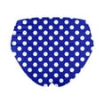 thumbnail image 5 of Womens High Waisted Bikini Bottoms Polka Dot Tummy Control Ruched Swim Bottom Full Coverage Swimsuits Bottoms Pool Party Blue XL, 5 of 5