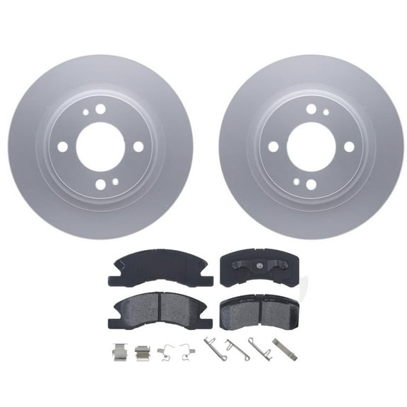 Front Brake Rotors & Ceramic Brake Pads Fits 2017-2021 Mitsubishi Mirage