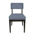thumbnail image 6 of Faye Set of 2 Black and Gray Upholstered Solid Wood Cushioned Accent Chairs 19"x22.5"x33.5", 6 of 11