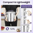 thumbnail image 2 of Stainless Steel Airtight Canister, Food Storage Container Jar Canister Oil Milk Storage Canister Flour Cereal Container with With Airtight Lid and Handles Rice Oil Storage Bucket (6L), 2 of 9