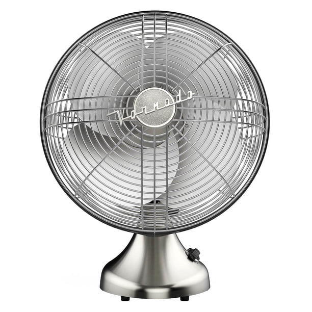 Vornado Silver Swan Vintage Deco Oscillating Room Fan, Brushed