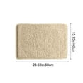 thumbnail image 3 of Bathroom Rugs Non-slip Absorbent Floor Mat, 24x16 Super Soft Plush Toilet Shower Rug with Thick Pile for Quick Drying & Easy Cleaning, Machine Washable Bath Mat for Bedroom and Entryway Use, 3 of 6