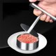 thumbnail image 4 of Molde de prensa de carne de acero inoxidable | Prensa redonda para hamburguesas 304 para hamburguesas, empanadillas, bolas de arroz | Herramienta de cocina antiadherente de grado alimentario | Asa, 4 of 6