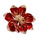 thumbnail image 3 of Decoración navideña de magnolia, flores brillantes, tallos de flores artificiales para corona, boda, año Nuevo, chimenea de invierno Rojo oscuro, 3 of 8
