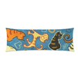 thumbnail image 2 of YUSDECOR Cute Cartoon Doodle Cats Body Pillow Pillowcase Pillow Protector Cushion Cover 20x60 Inch, 2 of 2
