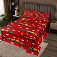 thumbnail image 2 of Erosebridal Cartoon Train Coverlet Set Queen, Railway Bedding Set, Steam Engine Decor 3pcs, 2 of 5
