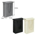 thumbnail image 4 of Cesta de lavandería Cateissary 39x19x60cm Plegable Revestimiento Impermeable Negro, 4 of 6
