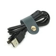thumbnail image 3 of Hebilla de almacenamiento, 5 unidades, organizador de cables, correas, soporte para auriculares, brida portátil para cables, USB, viaje, cuero artificial, 3 of 6
