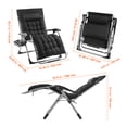 thumbnail image 5 of KFFKFF Zero Gravity Lounger, 33 inch Reclining Chair for Both Indoor and Outdoor Use, Flexible Anti-Gravity Chair with Comfortable Cushion, Headrest, Footrest, and Beverage Holder, 5 of 9