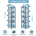thumbnail image 6 of 5 Gallon Water Jug Holder Water Bottle Storage Rack 5-Tier, Black, 6 of 8
