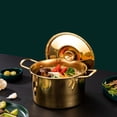 thumbnail image 3 of Shisuyan Stainless Steel Ramen Noodle Pot Lidded Ramen Pot Fast Heating Kitchen Cooking Pot, 3 of 9