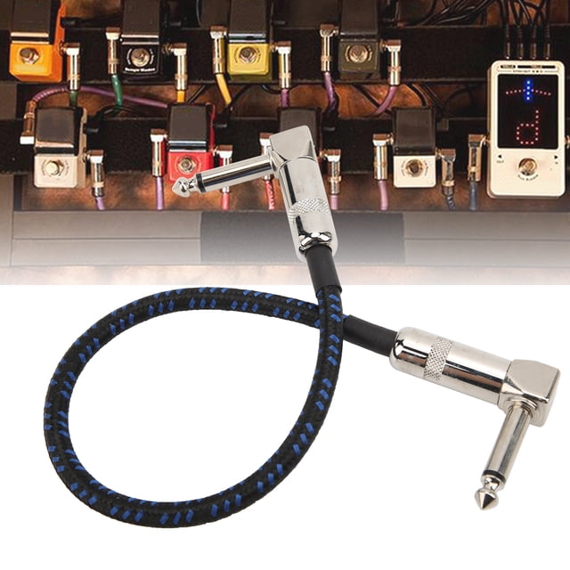 11.8in Instrument Instrument Cable Guitar Cable Cable Weave Copper Pedal Cable Patch Leads with Manufacturing Quality and Ultra Low Capacitance