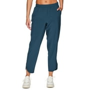 RBX Active Women's Quick Drying Relaxed Fit Woven Ankle Pant with Pockets