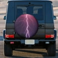 thumbnail image 3 of Kll Thunderstorm Violet Purple Tire Cover,Universal Wheel Tire Cover For Trailer, Rv, Suv, Truck,Camper And Many Vehicle,(15 Inch), 3 of 7