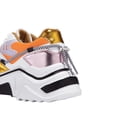 thumbnail image 5 of LUCKY STEP Fashion Colorblock Chunky Sneakers Retro Dad Walking Shoes,White/Orange,Womens, 5 of 5