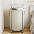 thumbnail image 5 of BGTREND 160L Rolling Laundry Hamper with Removable Bag, Round Steel Frame and Handle, Beige, 5 of 10