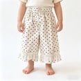 thumbnail image 6 of Bovxnpu Unisex Girls Casual Athletic Pants Kids Girls Polka Lace Wide Leg Crop Pants Bottoms, 6 of 6