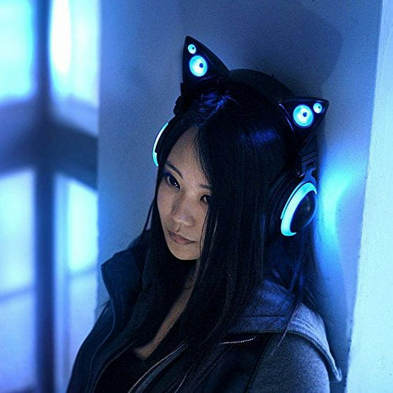 Brookstone Cat Ear Headphones Blue コスプレ