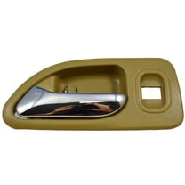 PT Auto Warehouse HO-2579ME-RL - Inner Interior Inside Door Handle, Beige/Tan Housing with Chrome Lever - Driver Side Rear Fits select: 1994-1997 HONDA ACCORD