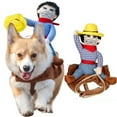 thumbnail image 3 of SharkTRUE Halloween Pet Cowboy Dog Costume Funny Pet Clothes, Pet Party Clothes, Costume Supplies E4a2 Halloween Dog, 3 of 9