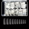 thumbnail image 1 of Clear Cosmo 500 Acrylic False Fake Nail Tips With Clear Plastic Case for Nail Salon Nail Shop (Clear Cosmo), 1 of 8