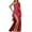 Wine, variant on Women's Elegant Sleeveless Bodycon Midi Dress Summer Asymmetrical Slit Shoulder Wrap Satin Party Night Out Casual Dress Womens Casual Trendy Midi Dresses