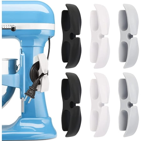 Cord Organizer for Appliances, 6 PCS Kitchen Appliance Cord Winder, Cord Wrapper for Appliances Stick On Pressure Cooker, Mixer, Coffee Maker, Pressure Cooker and Air Fryer