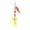 Yellow, variant on Spinnerbait Fishing Lure, Willow Leaf Blade Colorful Feathers Treble Hook 2.36 in 3.3g Rotating Action to Catch Bass Trout Freshwater Saltwater Fishing Equipment Red