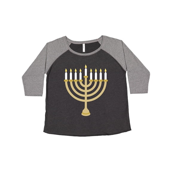 Inktastic Chanukah Hanukah Menorah Women's Plus Size T-Shirt