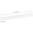 thumbnail image 2 of Queilt 25cm Rubber Lip, for Shower Squeegee, White Silicone Replacement Lips, 2 Pieces, 2 of 5