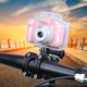 thumbnail image 1 of Cámara Para Niños Bicicleta Cámara digital de video subacuática para niños con pantalla de 2 pulgadas, 6 idiomas, 1080P, 600 mAh (rosa), 1 of 7