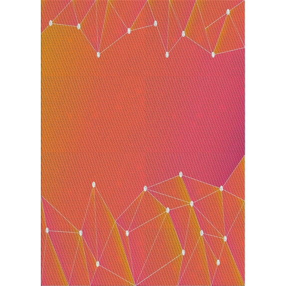 Ahgly Company Indoor Rectangle Patterned Red Novelty Area Rugs, 2' x 4'