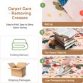 thumbnail image 5 of NewBuros 8'x10' Area Rugs, Boho Non Slip Washable Rugs for Living Room, Stain Resistant Soft Low Pile Indoor Floral Carpet for Bedroom Dining Room Office, Pink Beige, 5 of 9
