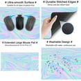thumbnail image 6 of Holographic Gaming Mouse Pad Iridescent Mousepad Extended Desk Mat Protector XXL,Full Desk Coverage Mouse Pads for Wireless Mouse, Keyboard Mat for Work Office Home 31.5x15.75 in -Rainbow Marble, 6 of 6
