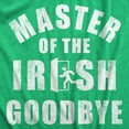 thumbnail image 2 of Womens Master of The Green Goodbye T Shirt Funny Ditching Leaving Joke Tee for Ladies Womens Graphic Tees, 2 of 9