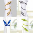 thumbnail image 2 of Portable Curtain Tiebacks Universal Curtain Tie Rings Modern Curtain Rope Living Room Curtain Buckle, 2 of 7