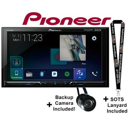 Pioneer MVHAV251BT 7" Digital Multimedia Video Receiver with a Backup Camera and a SOTS Lanyard