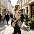 thumbnail image 4 of Women's Quilted Tote Bag 3D Sheep Vintage Hobo Eye-Catching Lightweight Soft Shoulder Bag for Everyday Use 15.7x13.4 Inch, 4 of 4