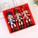 thumbnail image 3 of Juego de adornos navideños de Cascanueces de 3 piezas de madera para colgar árbol de Navidad, 3 of 5