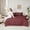 Maroon, variant on Feelyou Women Dream Catcher Comforter Set 7pcs, Maroon Damask Floral Queen Bedding Sets