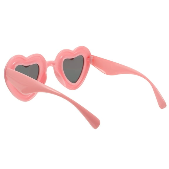 AURARMLET Party Favor Sunglasses Heart Sunglasses Cool Glasses Pink 1Pcs UV Protection Outdoor Events Women Young Adults