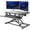 Black, variant on VIVO Wood Colored Height Adjustable Standing Desk Converter Sit Stand Riser