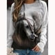thumbnail image 2 of Sudadera holgada de manga larga para mujer, sudadera con capucha, blusa a cuadros, empalme, manga larga, Tops de moda, jersey Pompotops  gfhjh23571, 2 of 7