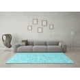 thumbnail image 3 of Ahgly Company Indoor Rectangle Oriental Light Blue Industrial Area Rugs, 8' x 12', 3 of 4
