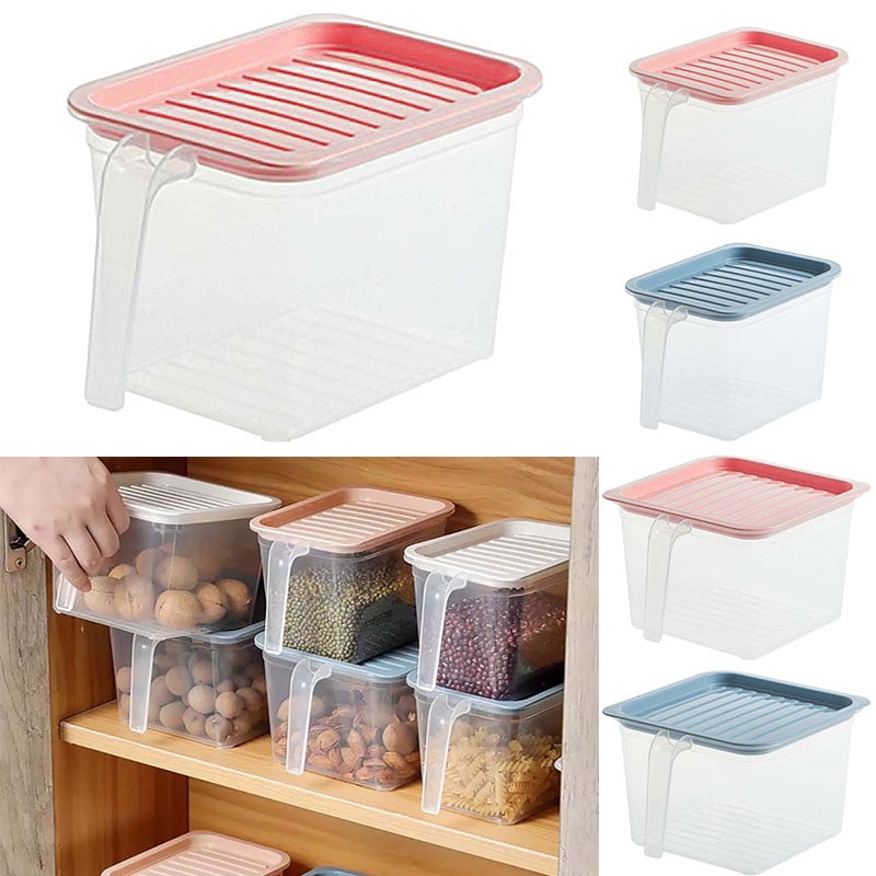 Details about   Food Storage Containers Pet Refrigerator Kitchen Separate Freezer Bin With Lid 